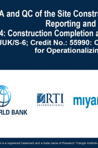 Cover Image of the 5.1(d) Subject 5: QA and QC of the Site Construction (Module 4) Construction Completion and Certification